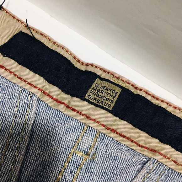 Vtg Y2K Marithe Francois Girbaud Men 40 Blue Denim Urban Street Jorts Shorts - Picture 10 of 11